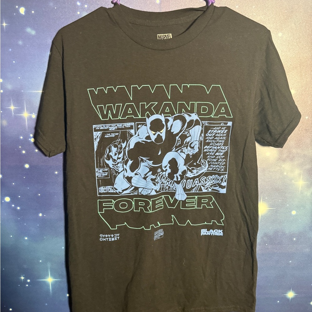 Marvel Black Panther Wakanda Forever Black T-Shirt
